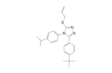 3-(allylthio)-5-(p-tert-butylphenyl)-4-(p-cumenyl)-4H-1,2,4-triazole