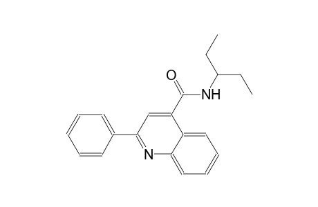 N-(1-ethylpropyl)-2-phenyl-4-quinolinecarboxamide