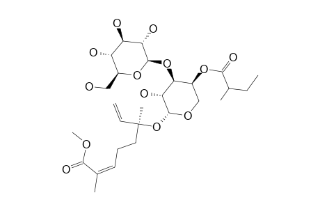 (6S)-2-trans-2,6-DIMETHYL-6-[3-O(B-D-GLUCOPYRANOSYL)-4-O-(2-METHYLBUTYROYL)-A-L-ARABINOPYRANOSYLOXY]-2,7-OCTADIENOIC ACID