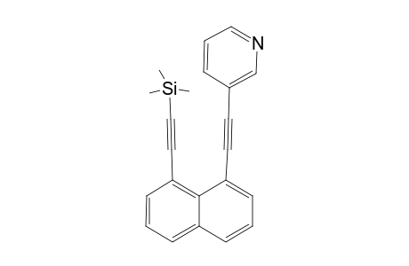 1-(3'-Pyridylethynyl)-8-[(trimethylsilyl)ethynyl]naphthalene