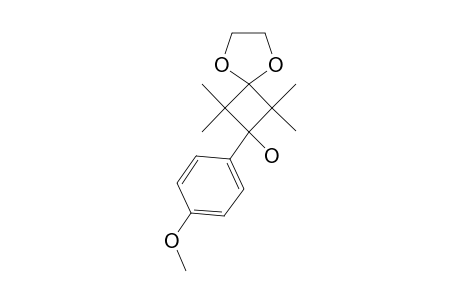 1-(4-METHOXYPHENYL)-1-HYDROXYL-2,2,4,4-TETRAMETHYL-5,8-DIOXASPIRO-[3.4]-OCTANE