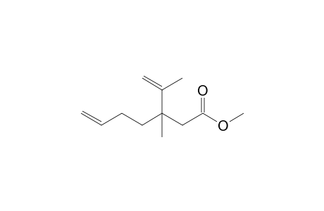 Methyl 3-isopropenyl-3-methyl-6-heptenoate