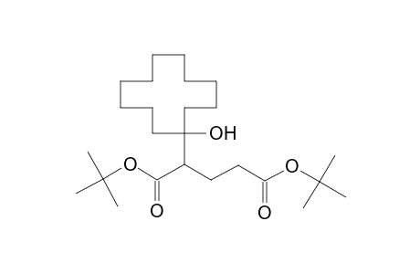 di(tert-butyl) 2-(1-hydroxycyclododecyl)pentanedioate