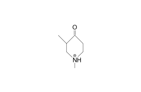 3-Methyl-N-methyl-4-piperidinonium cation