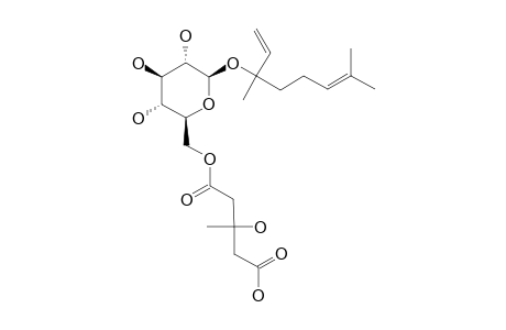 LINALYL-6'-O-(3''-HYDROXY-3''-METHYL-GLUTAROYL)-BETA-D-GLUCOPYRANOSIDE