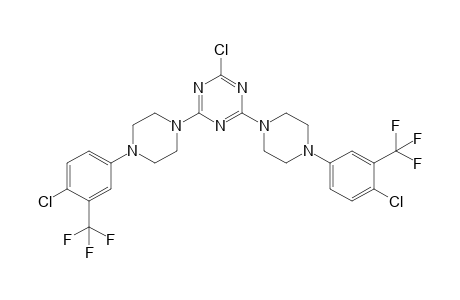 2-Chloro-4,6-bis[4-(4-chloro-3-trifluoromethylphenyl)-1-piperazinyl]-1,3,5-triazine
