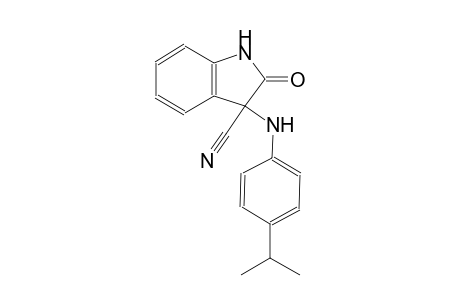 1H-indole-3-carbonitrile, 2,3-dihydro-3-[[4-(1-methylethyl)phenyl]amino]-2-oxo-