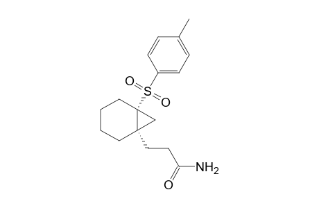 3-[(1S,6R)-6-(p-Tolylsulfonyl)bicyclo[4.1.0]hept-1-yl]propionamide