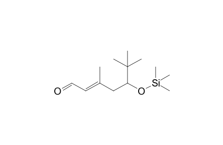 (E)-3,6,6-Trimethyl-5-[(trimethylsilyl)oxy]hept-2-enal