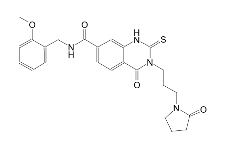 7-quinazolinecarboxamide, 1,2,3,4-tetrahydro-N-[(2-methoxyphenyl)methyl]-4-oxo-3-[3-(2-oxo-1-pyrrolidinyl)propyl]-2-thioxo-