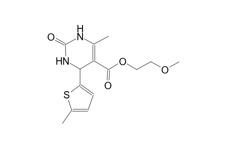 2-methoxyethyl 6-methyl-4-(5-methyl-2-thienyl)-2-oxo-1,2,3,4-tetrahydro-5-pyrimidinecarboxylate