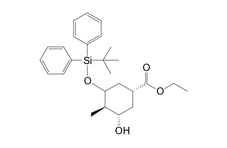 Ethyl (1R,3S,4R)-5-[(t-butyldiphenylsilyl)oxy]-4-methyl-3-hydroxycyclohexane-1-carboxylate