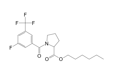 L-Proline, N-(3-fluoro-5-trifluoromethylbenzoyl)-, hexyl ester