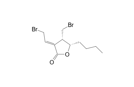 cis-.alpha.(E)-(Bromoethylidene)-.beta.-(bromomethyl)-.gamma.-butyl-.gamma.-butyrolactone