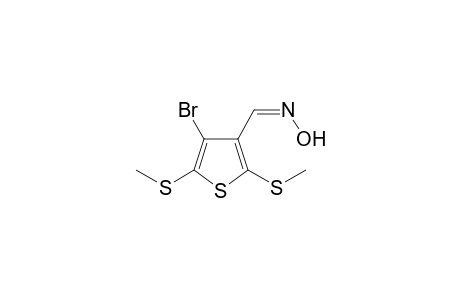 (Z)-N-{[4-bromo-2,5-bis(methylsulfanyl)thiophen-3-yl]methylidene}hydroxylamine