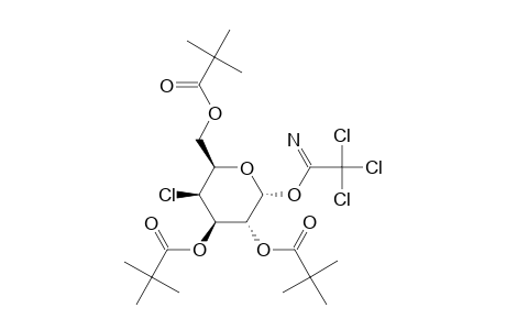 4-CHLORO-4-DEOXY-2,3,6-TRI-O-PIVALOYL-ALPHA-D-GALACTOPYRANOSYL-TRICHLOROACETIMIDATE