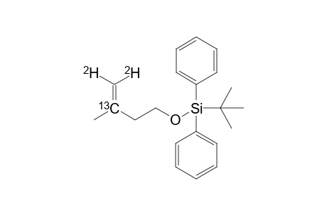 tert-Butyl(((3-13C,4-2H2)-3-methylbut-3-en-1-yl)oxy)diphenylsilane