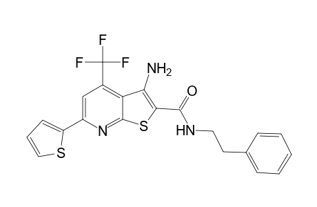 3-Amino-N-(2-phenylethyl)-6-(2-thienyl)-4-(trifluoromethyl)thieno[2,3-b]pyridine-2-carboxamide
