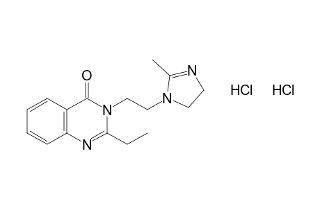 2-ethyl-3-{2-(2-methyl-2-imidazolin-1-yl)ethyl]-4(3H)-quinazolinone, dihydrochloride