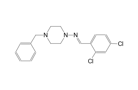 4-benzyl-N-[(E)-(2,4-dichlorophenyl)methylidene]-1-piperazinamine