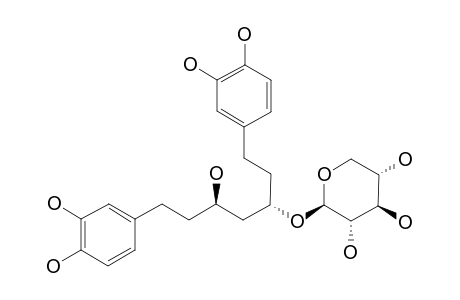 1,7-BIS-(3,4-DIHYDROXYPHENYL)-3-HYDROXYHEPTANE-5-O-BETA-D-XYLOPYRANOSIDE