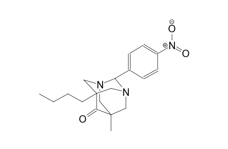 5-butyl-7-methyl-2-(4-nitrophenyl)-1,3-diazatricyclo[3.3.1.1~3,7~]decan-6-one