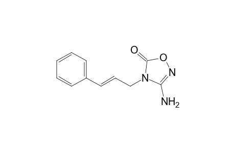 3-amino-4-[(E)-3-phenylprop-2-enyl]-1,2,4-oxadiazol-5-one