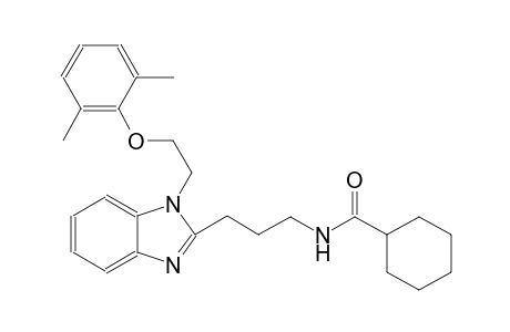 cyclohexanecarboxamide, N-[3-[1-[2-(2,6-dimethylphenoxy)ethyl]-1H-benzimidazol-2-yl]propyl]-
