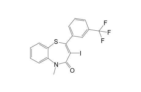 3-Iodo-5-methyl-2-[3-(trifluoromethyl)phenyl]benzo[b][1,4]thiazepin-4(5H)-one