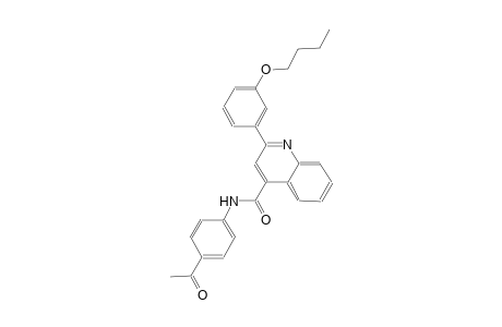 N-(4-acetylphenyl)-2-(3-butoxyphenyl)-4-quinolinecarboxamide
