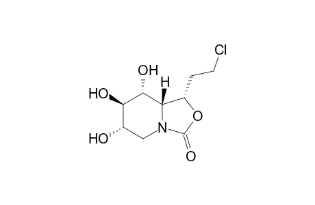 (1S,6S,7R,8R,8aR)-1-(2'-Chloroethyl)-1,5,6,7,8,8a-hexahydro-6,7,8-trihydroxy-3H-oxazolo[3,4-a]pyridin-3-one