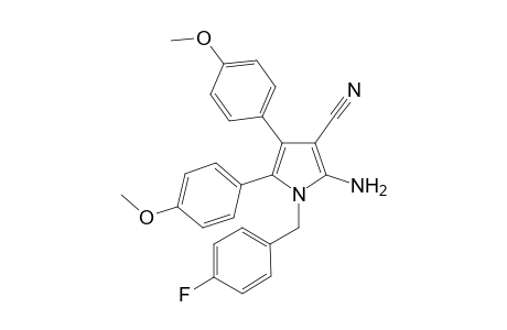 2-Amino-1-(4-fluorobenzyl)-4,5-bis(4-methoxyphenyl)pyrrole-3-carbonitrile