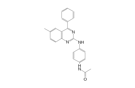 acetamide, N-[4-[(6-methyl-4-phenyl-2-quinazolinyl)amino]phenyl]-