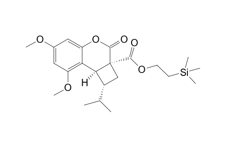 [(Trimethylsilyl)ethyl] (1R,2aS,8bS)-1,8b-dihydro-1-(1'-methylethyl)-6,8-dimethoxy-3-oxo-2H-benzo[b]cyclobuta[d]pyran-2a(3H)-carboxylate