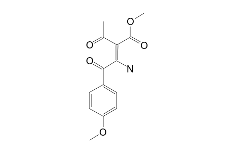 METHYL-2-ACETYL-3-AMINO-4-OXO-4-p-METHOXYPHENYLBUT-2-ENOATE