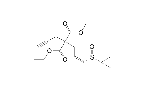 cis-(S)-Diethyl 2-(2-Propynyl)-2-[3-(tert-butylsulfintyl)-2-propenyl]malonate