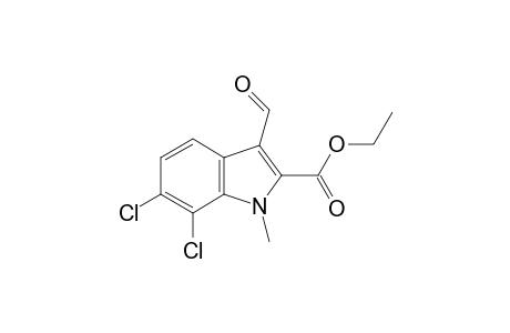 Ethyl 6,7-dichloro-3-formyl-1-methyl-1H-indole-2-carboxylate