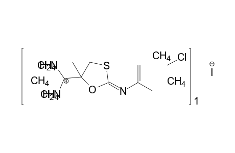 2-(4'-Chlorophenylimino-5'-methyl-1',3'-oxathiolan-5'-yl)perhydropyrimidin-2-ylium iodide
