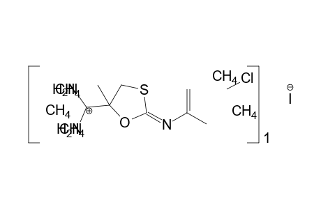 2-(4'-Chlorophenylimino-5'-methyl-1',3'-oxathiolan-5'-yl)perhydropyrimidin-2-ylium iodide