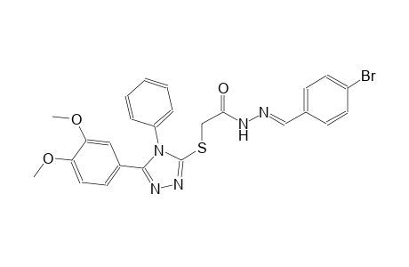 acetic acid, [[5-(3,4-dimethoxyphenyl)-4-phenyl-4H-1,2,4-triazol-3-yl]thio]-, 2-[(E)-(4-bromophenyl)methylidene]hydrazide