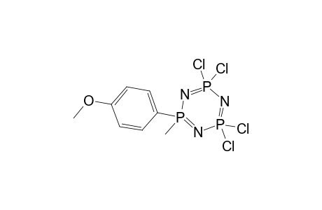 1-Methyl-1-(p-methoxyphenyl)tetrachlorocyclotriphosphazene