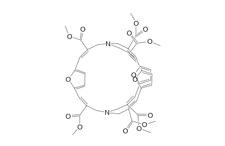 Hexamethyl 33,34,35-trioxa-1,12-diazapentacyclo[10.10.10.1(5,8).1(16,19),1(26,29)]pentatriaconta-3,5,7,9,14,16,18,20,24,26,28,30-dodecaene-3,10,14,21,24,31-hexacarboxylate