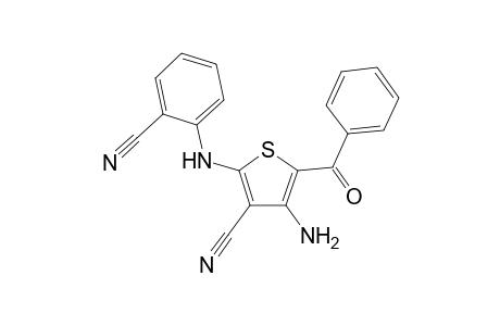 4-Amino-5-benzoyl-2-(2-cyanoanilino)-3-thiophenecarbonitrile