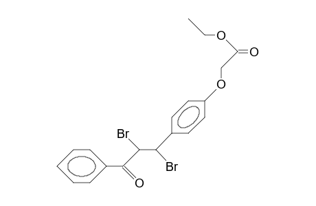 A,B-Dibromo-A,B-dihydro-4-ethoxycarbonylmethoxy-chalcone