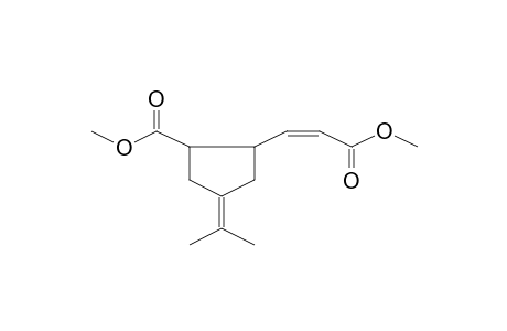 Cyclopentane-1-carboxylic acid, 4-isopropylidene-2-[2-(methoxycarbonyl)ethenyl]-, methyl ester, (E,Z)-