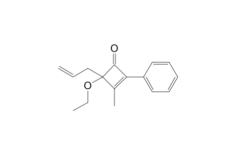 4-Ethoxy-3-methyl-2-phenyl-4-(2-propenyl)-2-cyclobutenone
