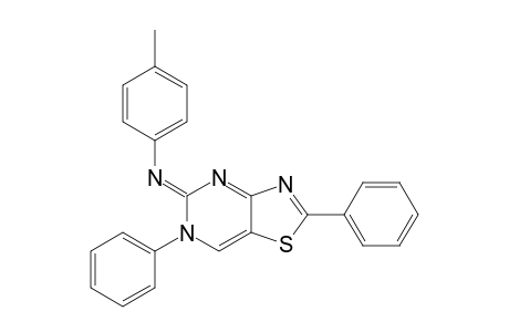 5-[(4-methylphenyl)imino]-2,6-diphenyl-5,6-dihydrothiazolo[4,5-d]pyrimidine
