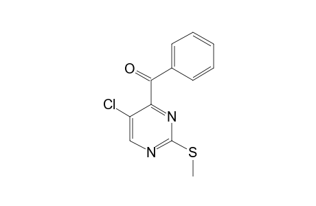 4-BENZOYL-5-CHLORO-2-METHYLTHIOPYRIMIDINE