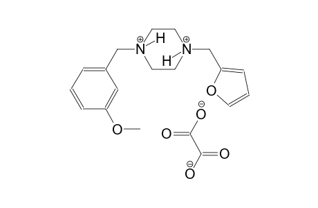 1-(2-furylmethyl)-4-(3-methoxybenzyl)piperazinediium oxalate