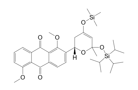 1,5-DIMETHOXY-2-[2'-METHYL-(TRIISOPROPYLSILYLOXY)-4'-(TRIMETHYLSILYLOXY)]-3',6'-DIHYDRO-2'H-PYRAN-2'-YLANTHRAQUINONE